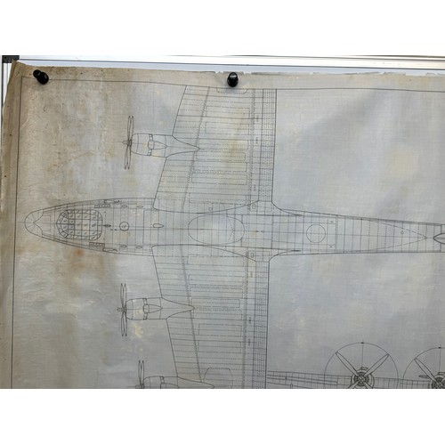 431 - Military aircraft two plans for RAF Short Shetland I. 120 cm x 80cm. Part of a large collection of p... 