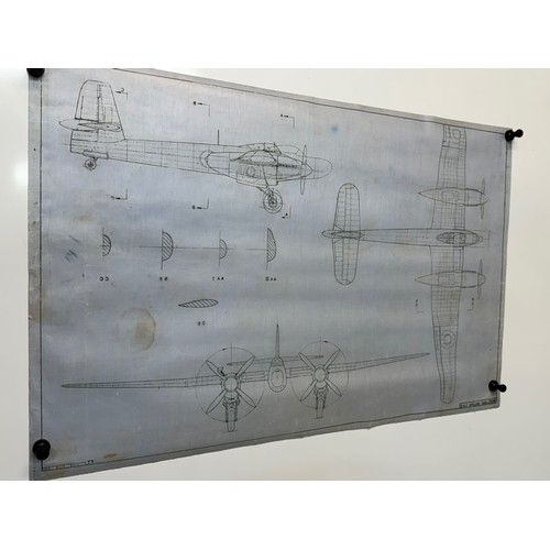 433 - Military aircraft plans for RAF Westland Welkin I & II. 90cm x 40cm. Part of a large collection of p... 