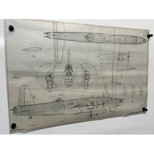 436 - Military aircraft two plans for RAF Vickers Armstrongs Warwick ASR I. 90cm x 40cm. Part of a large c... 