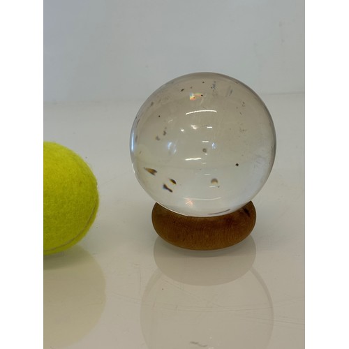 402 - Mystic Glass ball on stand.

This lot is available for in-house shipping