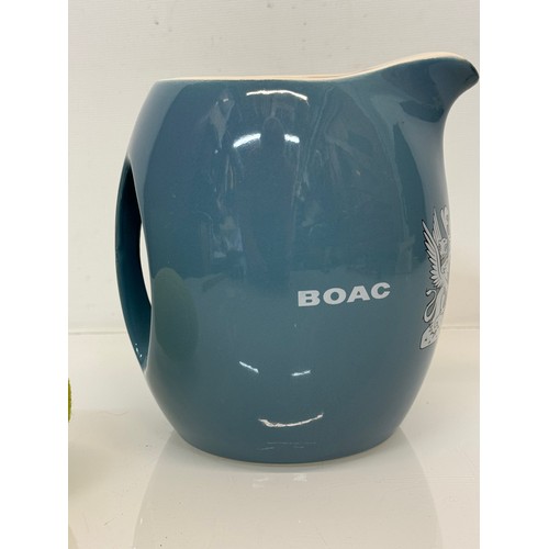 73 - Aeronautical, breweryana interest, two wade ceramics advertising pieces, A BOAC whisky, water jug an... 