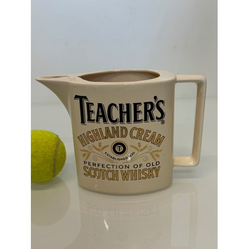 77 - Breweryana, advertising ceramics, two branded water jugs by Wade, Mackenzie Whisky and Teachers Whis... 