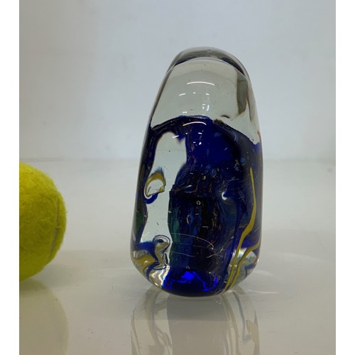 45 - Mid-century designer art glass, Murano,  large glass ornamental piece tropical fish amongst Blue Cor... 