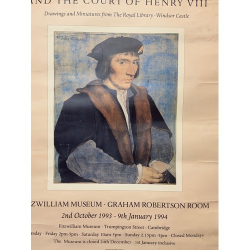 51 - Art exhibition poster for Holbein drawings from the Royal Collection 1994. 50 cm x 75cm

This lot is... 