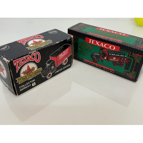 57 - Toys, die cast models, advertising promotional trucks US, two limited edition Texaco money banks in ... 