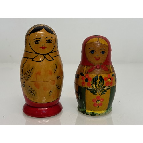 129 - Two wooden Russian Matryoshka stacking dolls.

This lot is available for in-house shipping