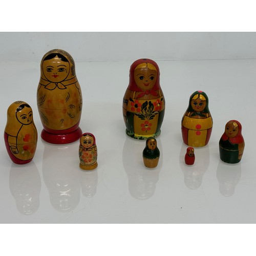 129 - Two wooden Russian Matryoshka stacking dolls.

This lot is available for in-house shipping