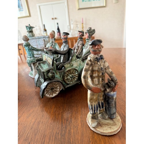 131 - Collection of ceramic art pottery figurines.

This lot is available for in-house shipping