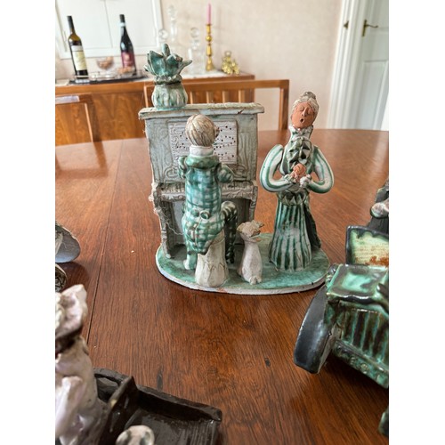 131 - Collection of ceramic art pottery figurines.

This lot is available for in-house shipping