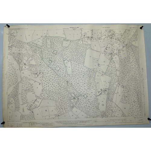 146 - Ephemera, five large Ordinance Survey maps of Kent 1939 each 104 cm x 74 cm.

This lot is available ... 