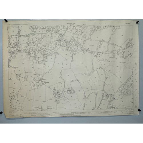 146 - Ephemera, five large Ordinance Survey maps of Kent 1939 each 104 cm x 74 cm.

This lot is available ... 