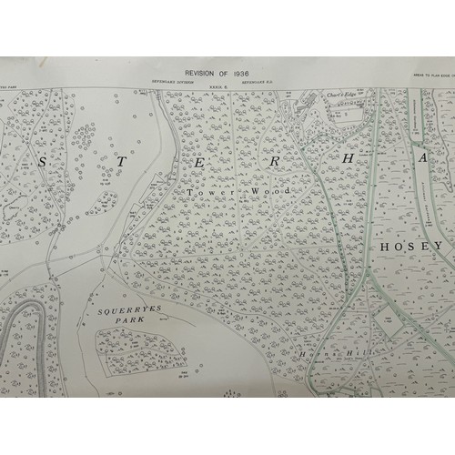 146 - Ephemera, five large Ordinance Survey maps of Kent 1939 each 104 cm x 74 cm.

This lot is available ... 