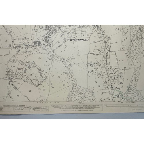 146 - Ephemera, five large Ordinance Survey maps of Kent 1939 each 104 cm x 74 cm.

This lot is available ... 