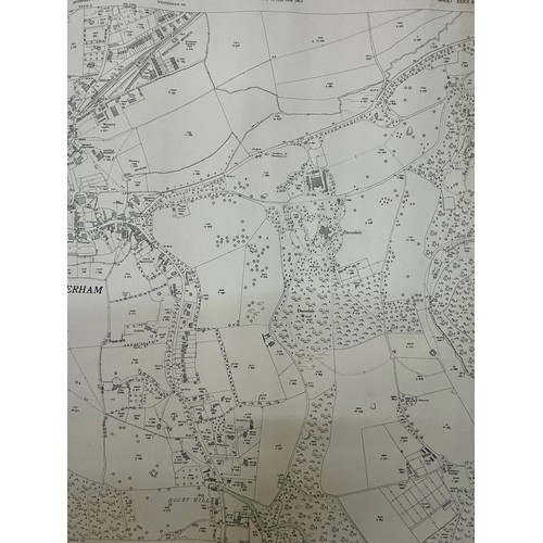 146 - Ephemera, five large Ordinance Survey maps of Kent 1939 each 104 cm x 74 cm.

This lot is available ... 