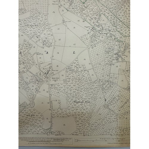 146 - Ephemera, five large Ordinance Survey maps of Kent 1939 each 104 cm x 74 cm.

This lot is available ... 