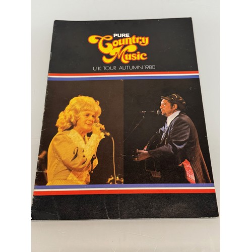 307 - Ephemera, country music concert programmes and a Shirley Bassey programme.

This lot is available fo... 