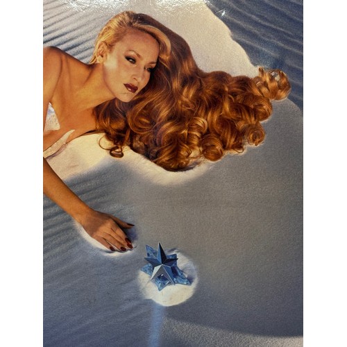 308 - C20th Fashion advertising, a large point of sale board featuring super model Jerry Hall advertising ... 