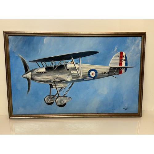 249 - Painting of a RAF Hawker Super Fury 80 cm x 49 cm.

This lot is available for in-house shipping