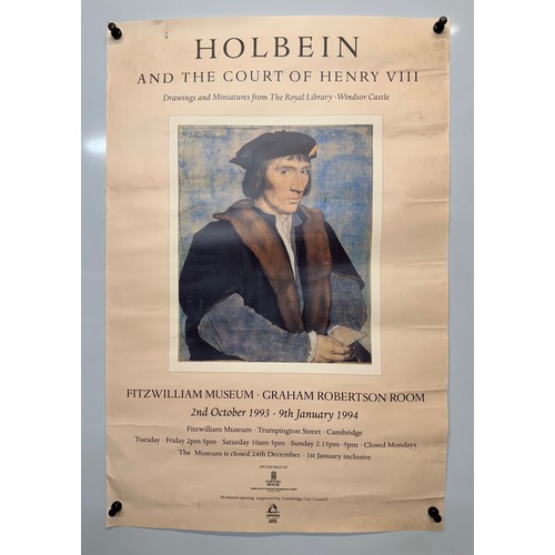 317 - Art exhibition poster for Holbein drawings from the Royal Collection 1994. 50 cm x 75cm

This lot is... 