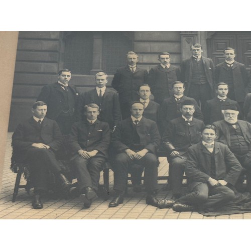 319 - Scientific ephemera, a framed photograph of the members of the Anatomical dept of Edinburgh Universi... 