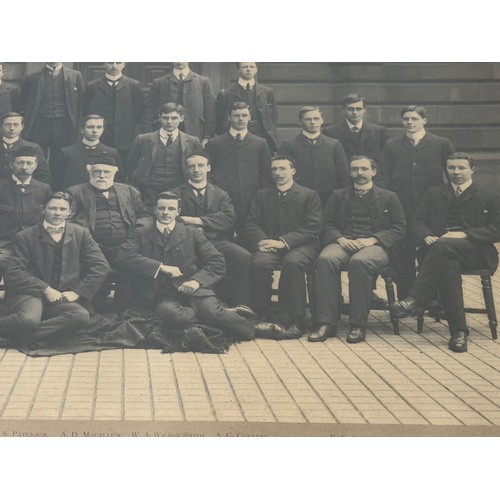 319 - Scientific ephemera, a framed photograph of the members of the Anatomical dept of Edinburgh Universi... 