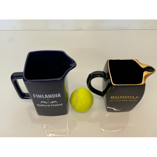 326 - Breweryana, advertising ceramics, two branded water jugs by Wade, Finlandia Vodka and Dunhill Intern... 