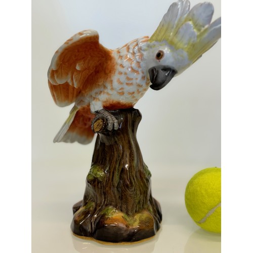 338 - Meissen figurine of a Cockatoo, 23 cm high.

This lot is available for in-house shipping