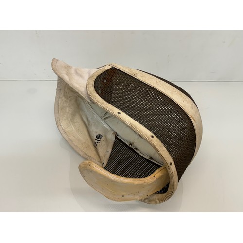 342 - Sporting equipment, a vintage Leon Paul fencing mask.

This lot is available for in-house shipping