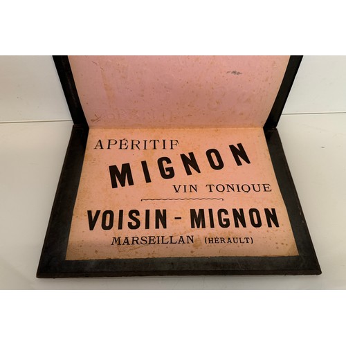 363 - Early C20th promotional restaurant carte d’ vin holder. 37 cm x 27 cm.

This lot is available for in... 