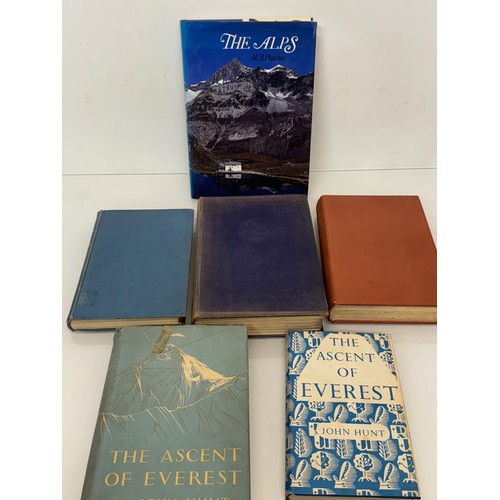 371 - Books, Climbing and mountaineering, Everest, The Alps, and The Alpine Club.

This lot is available f... 