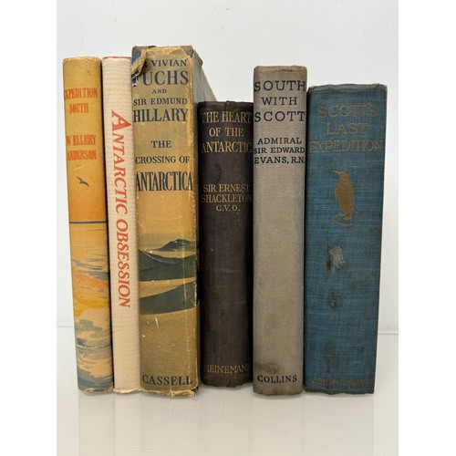 372 - Books, Polar Exploration, Captain Scott, Vivian Fuchs etc.

This lot is available for in-house shipp... 