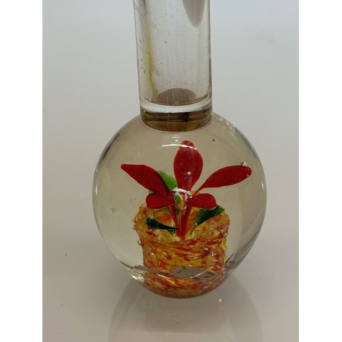 442 - Mid Century art glass spill vase with a flower base. 21 cm tall.

This lot is available for in-house... 