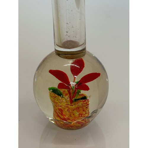 442 - Mid Century art glass spill vase with a flower base. 21 cm tall.

This lot is available for in-house... 