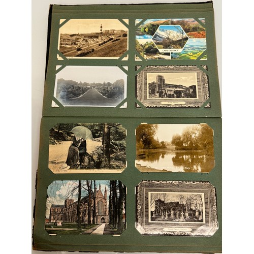 465 - Album of over 280 postcards early C20th photographic images and later.

This lot is available for in... 