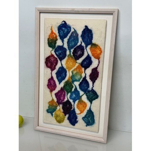 4 - Textile Art, a framed study inspired by a Baptistry Window, 61cm x 38 cm.

This lot is available for... 