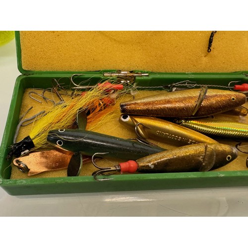 54 - Angling equipment, a box of lures.

This lot is available for in-house shipping