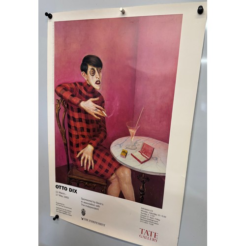 75 - Tate gallery exhibition poster for Oto Dix, 51 cm x 76 cm.

This lot is available for in-house shipp... 