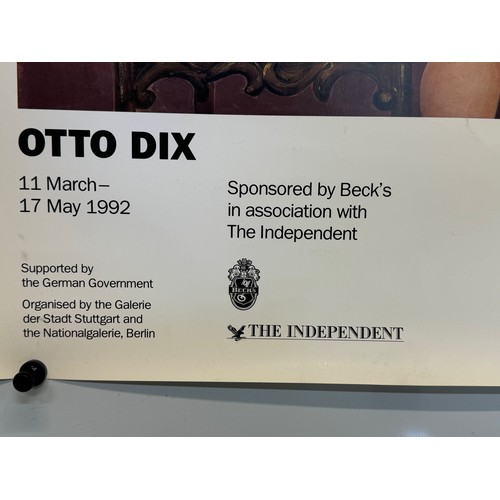 75 - Tate gallery exhibition poster for Oto Dix, 51 cm x 76 cm.

This lot is available for in-house shipp... 