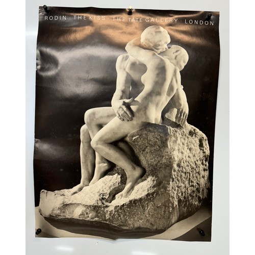 76 - Tate Gallery poster, Rodin The Kiss sculpture. 59 cm. x 77 cm.

This lot is available for in-house s... 