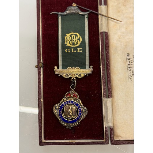 90 - Medals, two grand order of the Buffalos medals in a Fattorini and Sons box.

This lot is available f... 