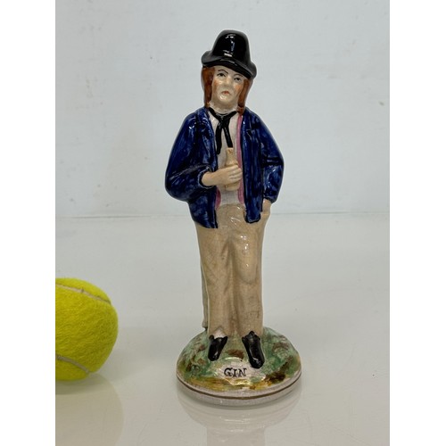 144 - Double sided flat back figure of a man drinking water or gin. 22 cm high.

This lot is available for... 