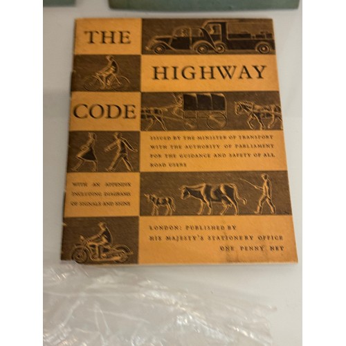 160 - Automobilia interest, A collection of Hiway codes and an enamel bumper badge.

This lot is available... 