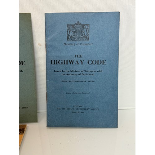 160 - Automobilia interest, A collection of Hiway codes and an enamel bumper badge.

This lot is available... 