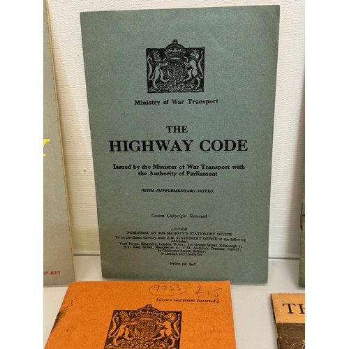 160 - Automobilia interest, A collection of Hiway codes and an enamel bumper badge.

This lot is available... 