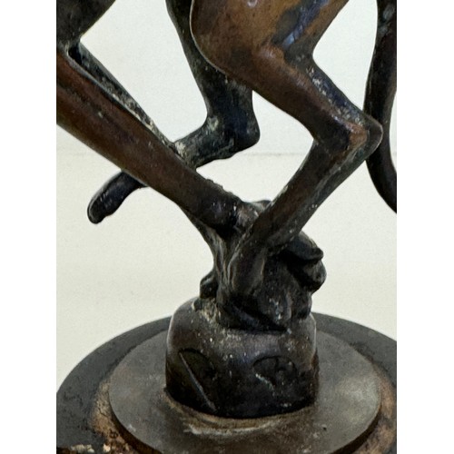 162 - Automobilia, a greyhound mascot marked for Colman on stand, 17 cm high.

This lot is available for i... 