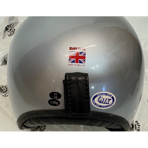 166 - A Davida leather lined open face helmet size M.

This lot is available for in-house shipping