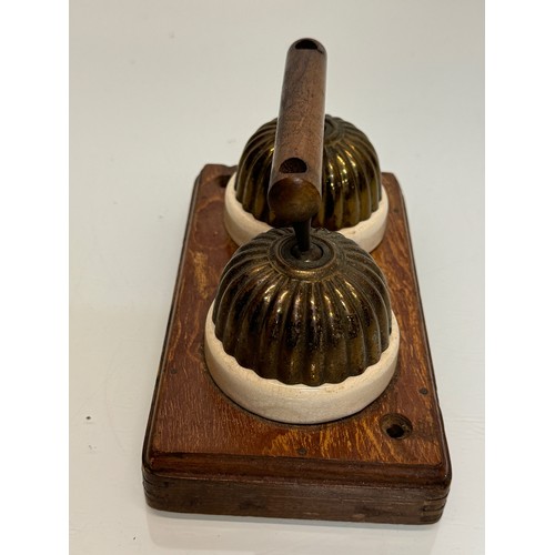 189 - Architectural salvage, a three position light switch, on both, on one, and off. 19 cm x 10 cm.

This... 