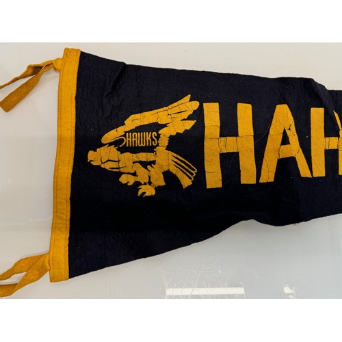 205 - Militaria, American Football interest, cold war Germany USAF base team. Pennant 75 cm long.

This lo... 