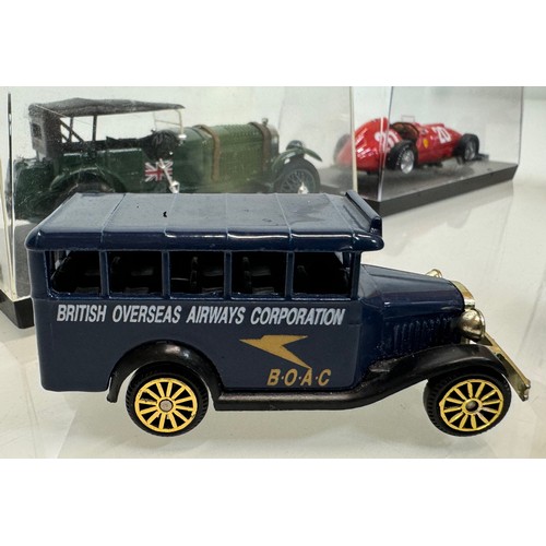 208 - Collection of diecast model motor cars, Bentley and Ferrari motor racing cars etc. Matchbox etc.

Th... 