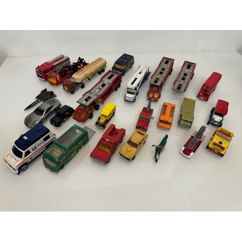 209 - A collection of die cast modelmotor  cars and lorries, trucks etc. Corgi Matchbox etc.

This lot is ... 